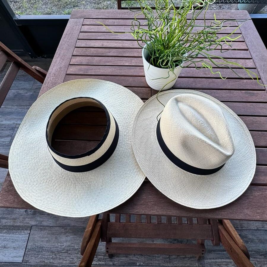 Straw Visor Hat Wide Brim - Image 4