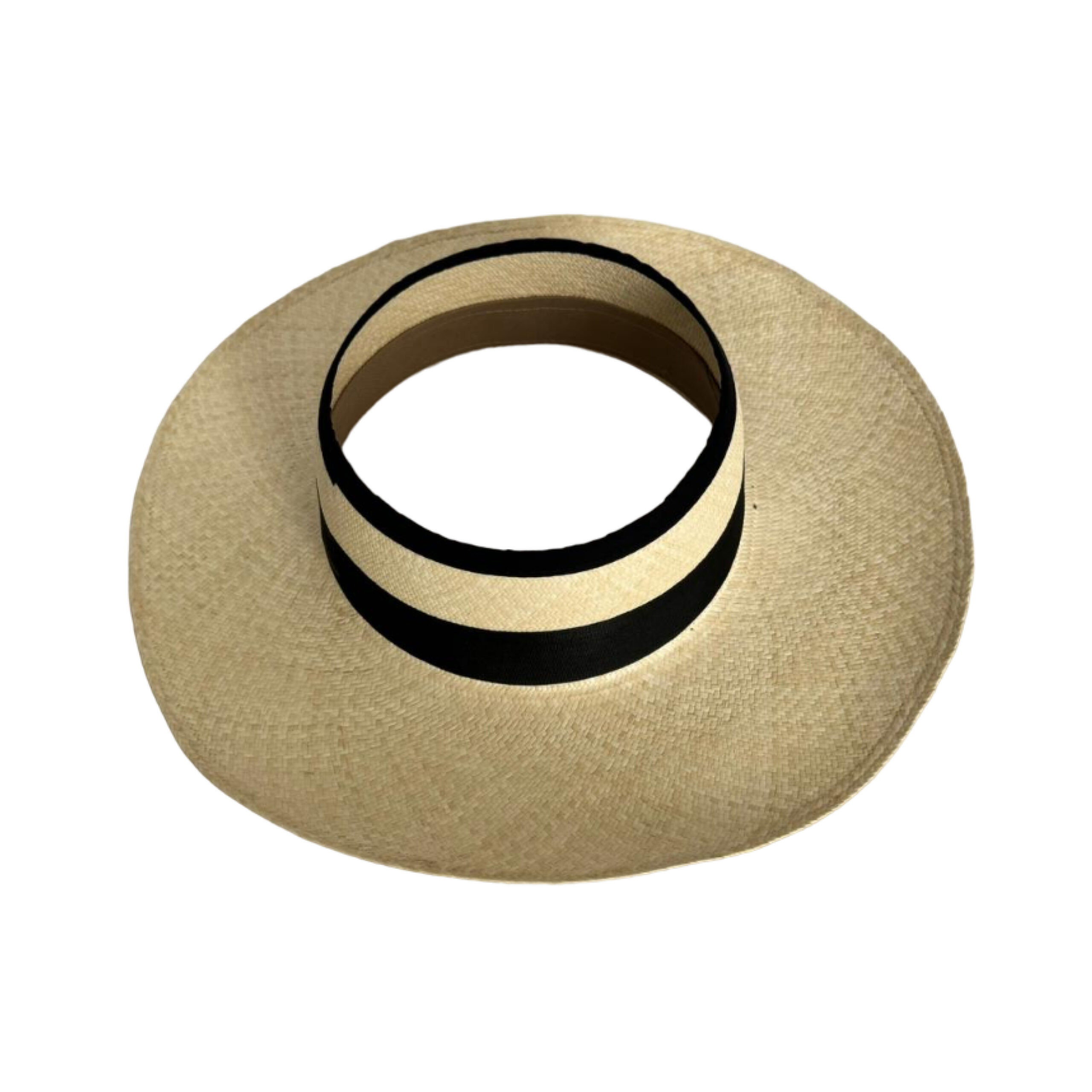 Straw Visor Hat Wide Brim
